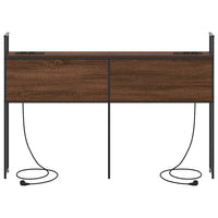 vidaXL Testata contenitore Rovere marrone 120 cm Legno multistrato