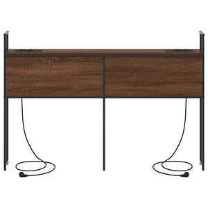 vidaXL Testata contenitore Rovere marrone 120 cm Legno multistrato