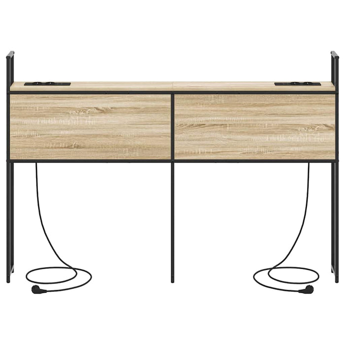 vidaXL Testata contenitore rovere sonoma 135 cm Legno multistrato