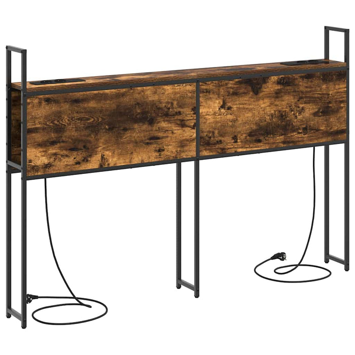 vidaXL Testata contenitore Rovere fumo 135 cm Legno multistrato