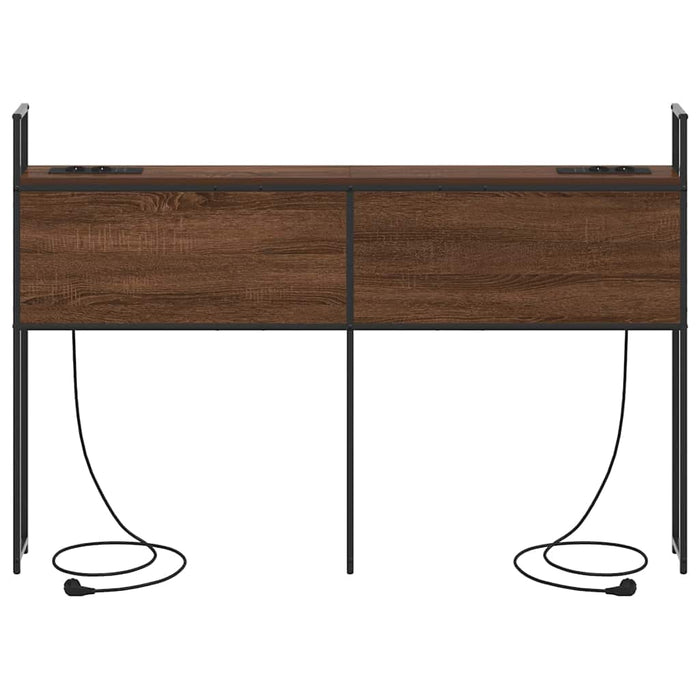 vidaXL Testata contenitore Rovere marrone 135 cm Legno multistrato