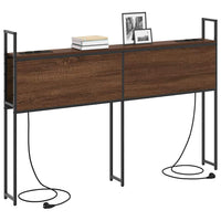 vidaXL Testata contenitore Rovere marrone 135 cm Legno multistrato