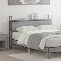 vidaXL Testata contenitore Grigio sonoma 160 cm Legno multistrato