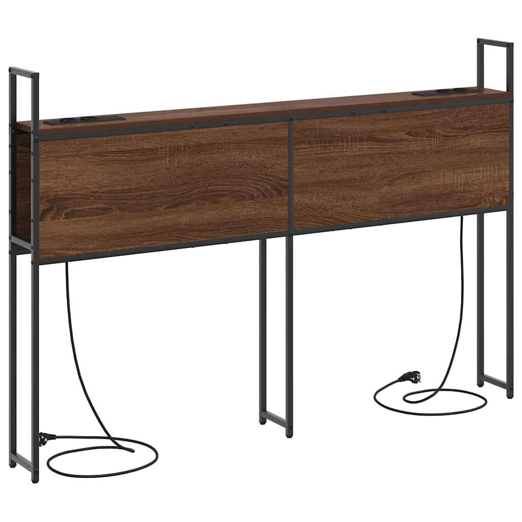 vidaXL Testata contenitore Rovere marrone 160 cm Legno multistrato