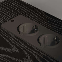 Mobile per Ufficio con ruota Rovere nero 76 x 41 x 72 cm 859835