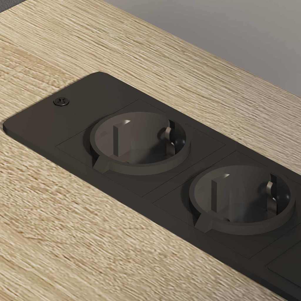 Mobile per Ufficio con ruota rovere sonoma 76 x 41 x 72 cm 859836