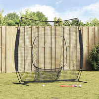 vidaXL Baseball & Softball Nero 250 x 106 x 209 cm Poliestere