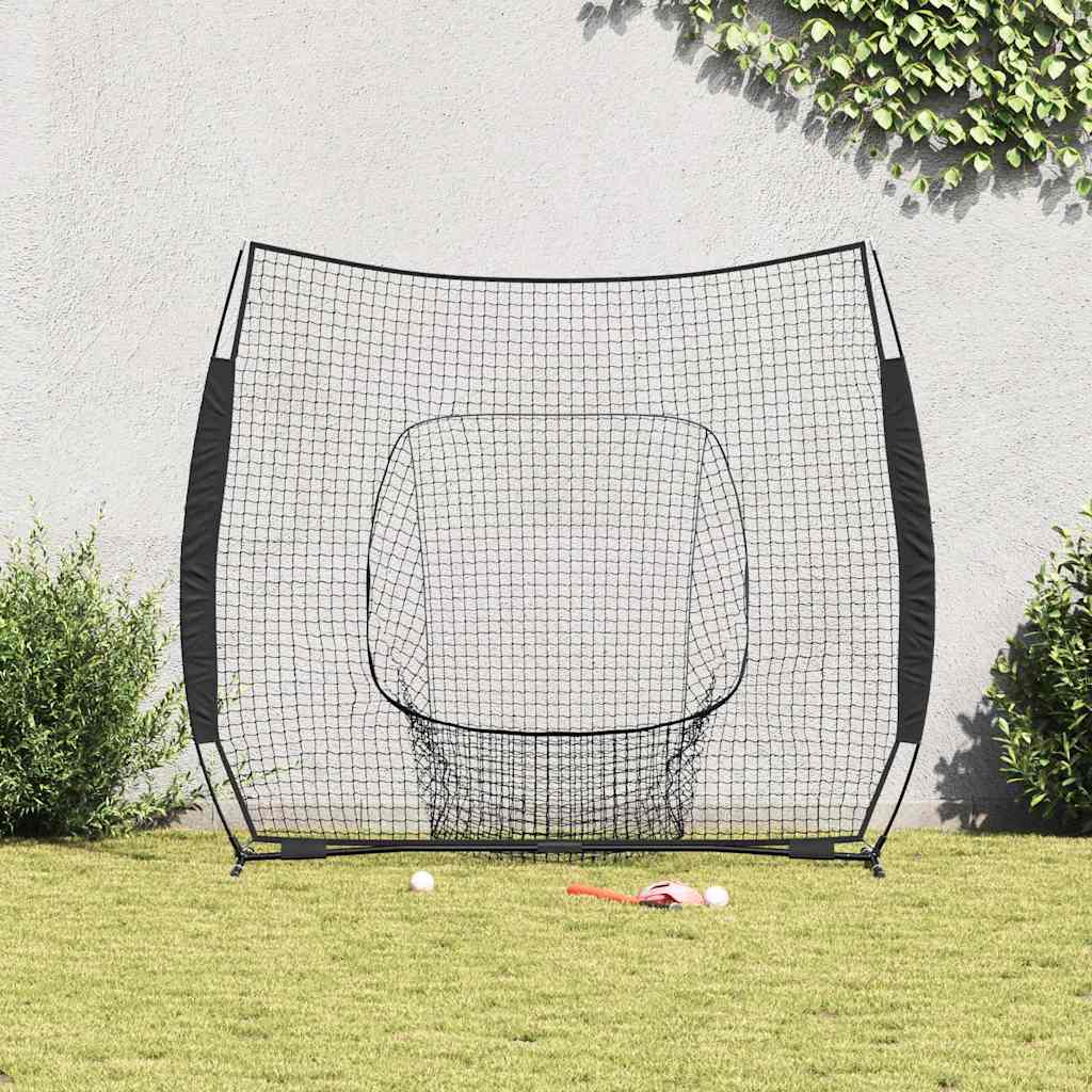 vidaXL Baseball & Softball Nero 250 x 106 x 209 cm Poliestere