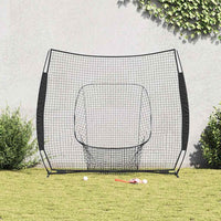 vidaXL Baseball & Softball Nero 250 x 106 x 209 cm Poliestere