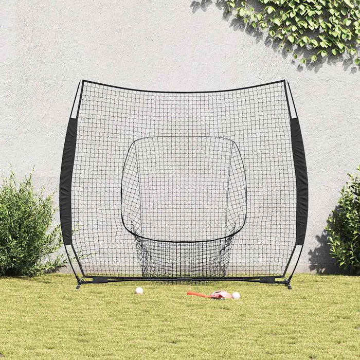 vidaXL Baseball & Softball Nero 250 x 106 x 209 cm Poliestere