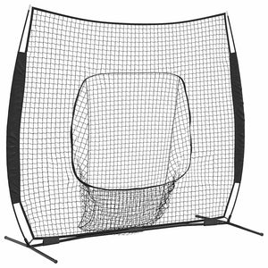 vidaXL Baseball & Softball Nero 250 x 106 x 209 cm Poliestere