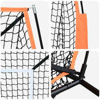 vidaXL Baseball & Softball Nero 180 x 90 x 153 cm Poliestere