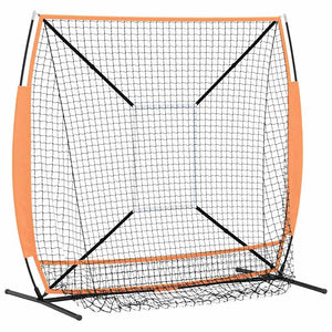 vidaXL Baseball & Softball Nero 180 x 90 x 153 cm Poliestere