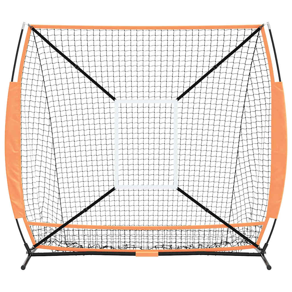 vidaXL Baseball & Softball Nero 180 x 90 x 153 cm Poliestere