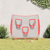 vidaXL Baseball & Softball Nero 214.5 x 89.5 x 181 cm Poliestere