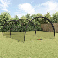 vidaXL Baseball & Softball Nero 70 x 35 x 24 cm Poliestere