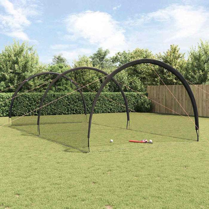 vidaXL Baseball & Softball Nero 70 x 35 x 24 cm Poliestere