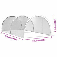 vidaXL Baseball & Softball Nero 70 x 35 x 24 cm Poliestere