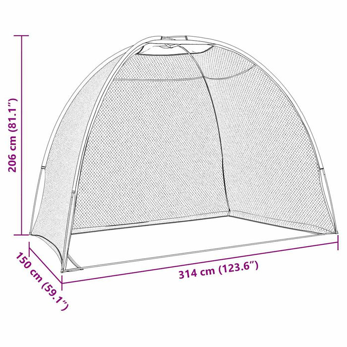 Strumenti per l'Allenamento Golf Nero 314 x 150 x 206 cm 42012858