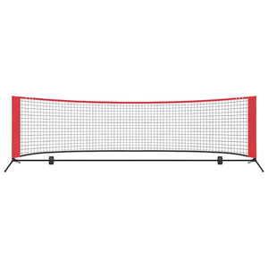 Rete da tennis Nero e rosso 301 x 90.5 x 87 cm Poliestere 42012860