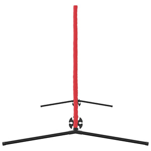 vidaXL Rete da tennis Nero e rosso 301 x 90.5 x 87 cm Poliestere