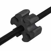 vidaXL Rete da tennis Manuale Nero e rosso 396 x 92 x 87 cm Poliestere