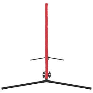 vidaXL Rete da tennis Manuale Nero e rosso 396 x 92 x 87 cm Poliestere
