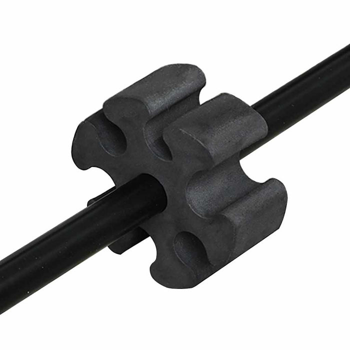 vidaXL Rete da tennis Nero e rosso 494.5 x 90 x 87 cm Poliestere