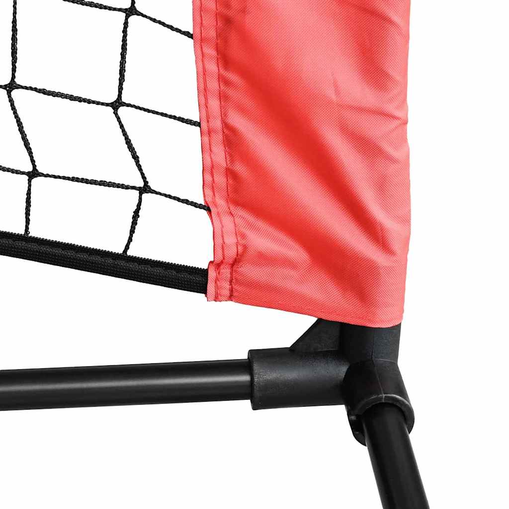 vidaXL Rete da tennis Nero e rosso 595 x 90.5 x 87 cm Poliestere
