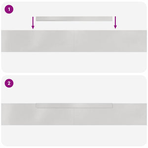 Finitura per Prato da Giardino 4 pcs Argento 450 x 10 cm 868017