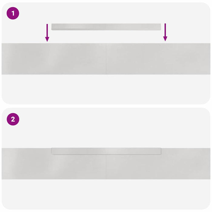 Finitura per Prato da Giardino 4 pcs Argento 450 x 10 cm 868017