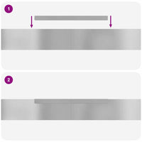 Finitura per Prato da Giardino 4 pcs Argento 450 x 10 cm 868019