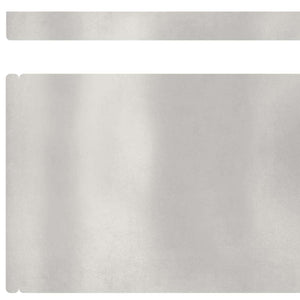 Finitura per Prato da Giardino 4 pcs Argento 450 x 15 cm 868023