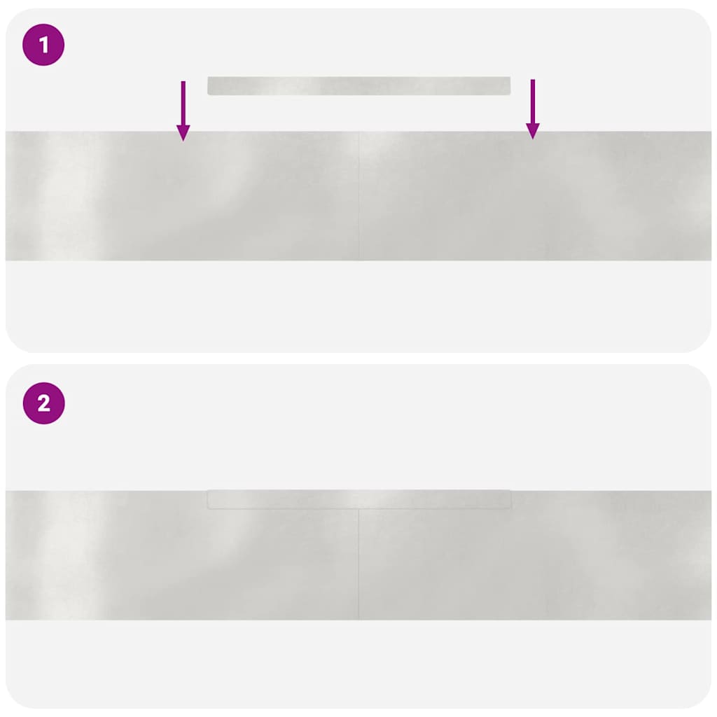 vidaXL Finitura per Prato da Giardino 4 pcs Argento 450 x 15 cm