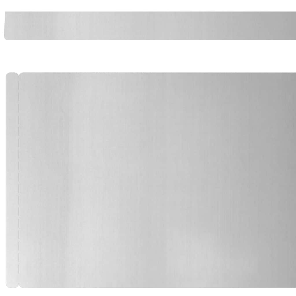 vidaXL Finitura per Prato da Giardino Argento 450 x 15 cm