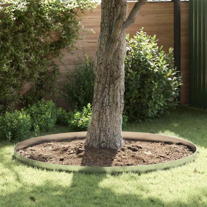 vidaXL Finitura per Prato da Giardino 4 pcs Argento 450 x 15 cm