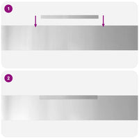 Finitura per Prato da Giardino 4 pcs Argento 450 x 15 cm 868025