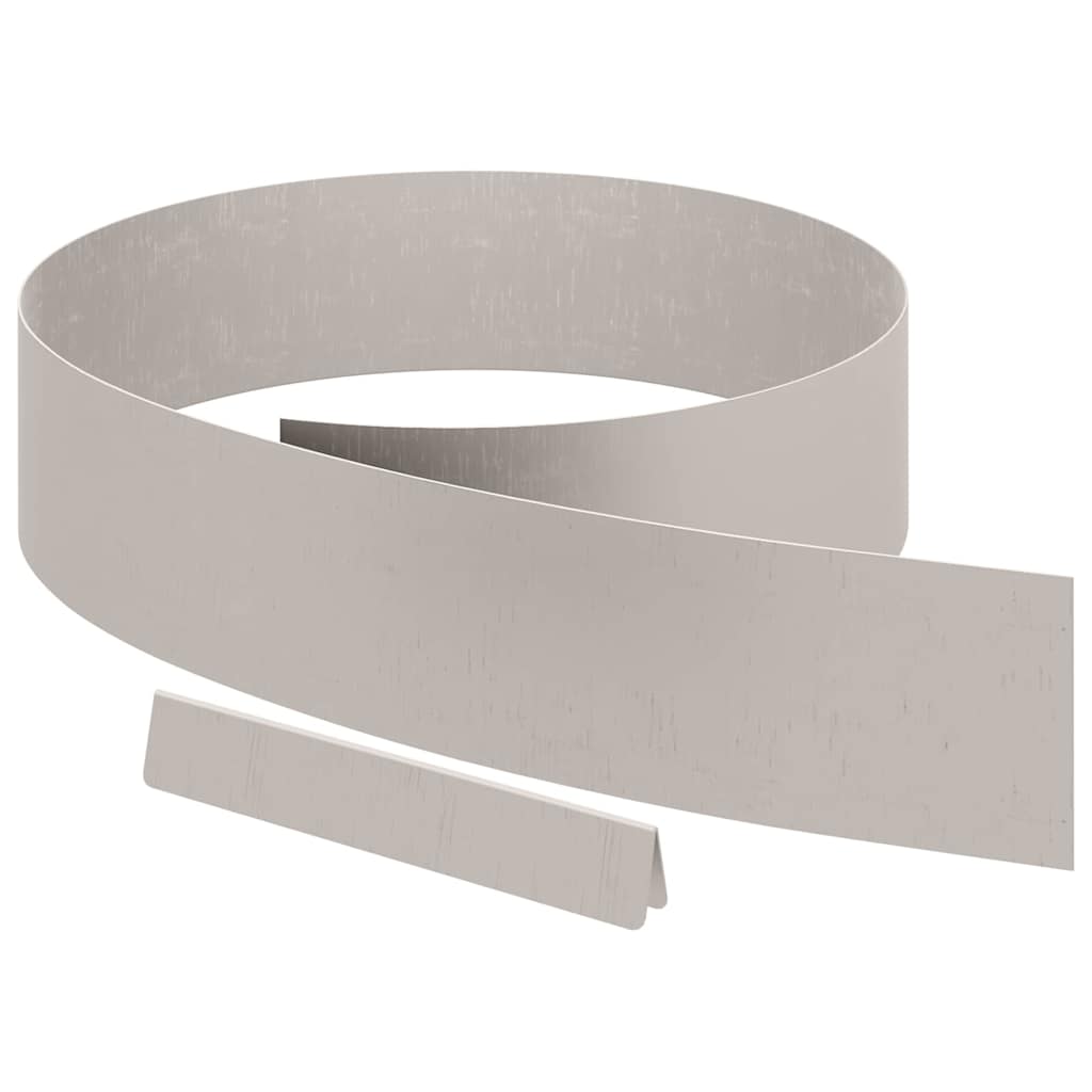 vidaXL Finitura per Prato da Giardino 4 pcs Ruggine 450 x 15 cm