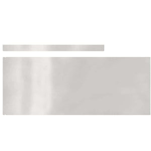 vidaXL Finitura per Prato da Giardino 4 pcs Argento 450 x 20 cm