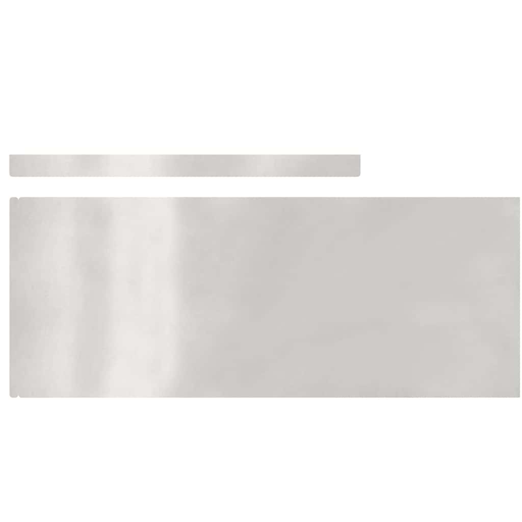 Finitura per Prato da Giardino 4 pcs Argento 450 x 20 cm 868029