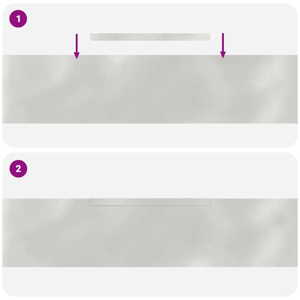 Finitura per Prato da Giardino 4 pcs Argento 450 x 20 cm 868029