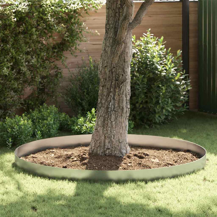 Finitura per Prato da Giardino 4 pcs Argento 450 x 20 cm 868031