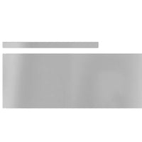 Finitura per Prato da Giardino 4 pcs Argento 450 x 20 cm 868031