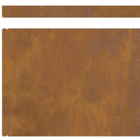 Finitura per Prato da Giardino 4 pcs Ruggine 450 x 20 cm 868033