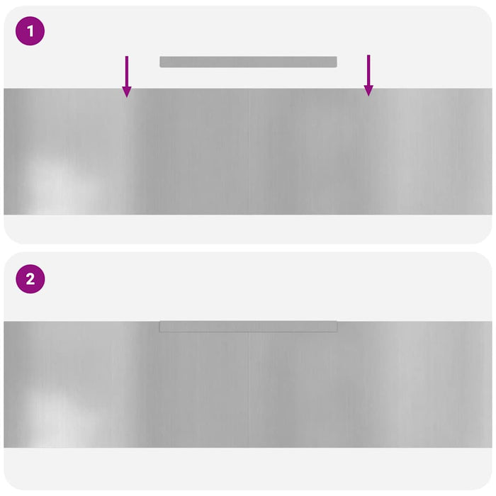 vidaXL Finitura per Prato da Giardino Argento 450 x 25 cm