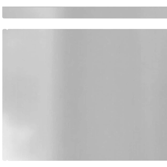 vidaXL Finitura per Prato da Giardino 4 pcs Argento 450 x 25 cm