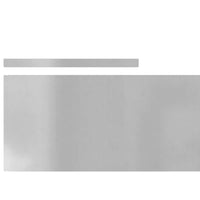 vidaXL Finitura per Prato da Giardino 4 pcs Argento 450 x 25 cm