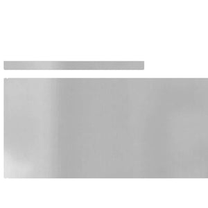 Finitura per Prato da Giardino 4 pcs Argento 450 x 25 cm 868037