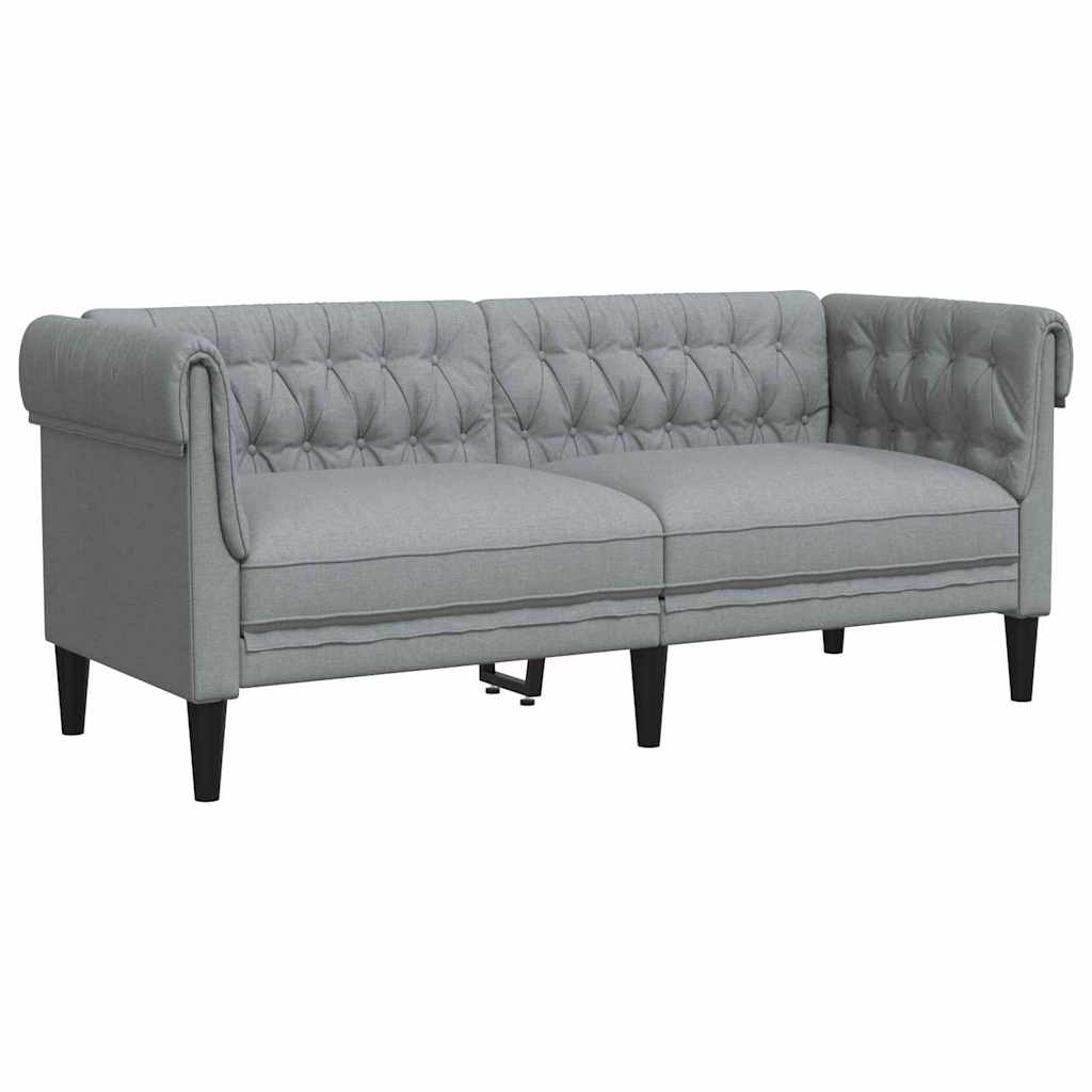 Divano Chesterfield Altro Grigio chiaro 182.5 x 74.5 x 74.5 cm 42013007