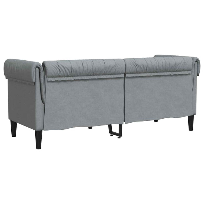 Divano Chesterfield Altro Grigio chiaro 182.5 x 74.5 x 74.5 cm 42013007